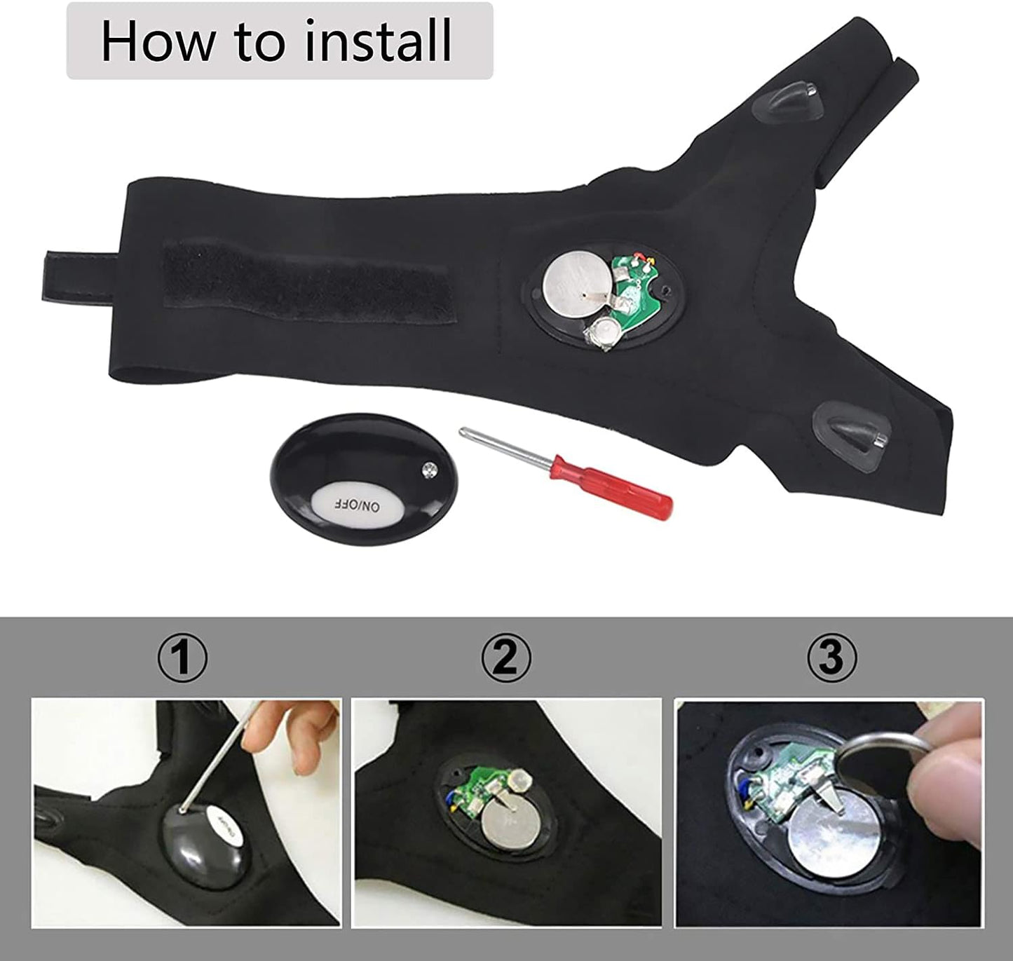 Guante Linterna Luz Led
