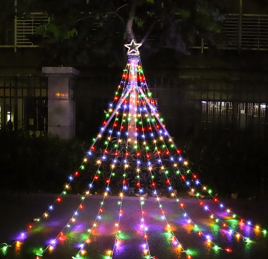 Christmas Light Curtain (Cortina 3mts con estrella )