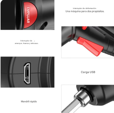 Destornillador eléctrico recargable