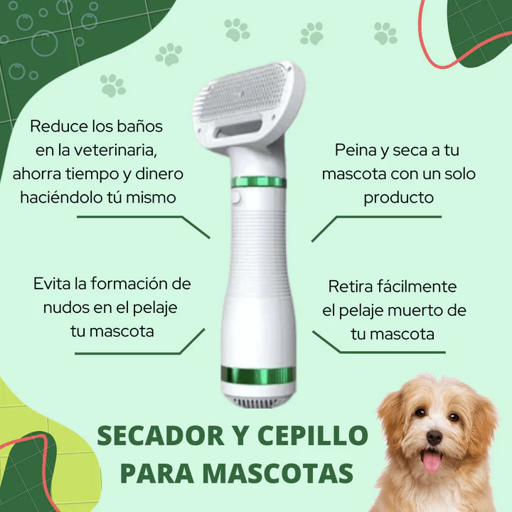 SecaPet (Cepillo Secador Mascota)