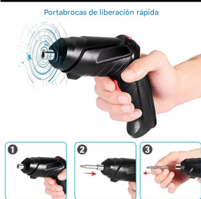 Destornillador eléctrico recargable