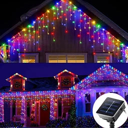 Cascada de Luz con Panel Solar 3MTS