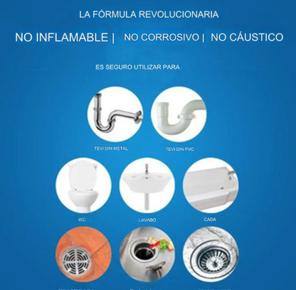 Polvo Destapa  Tuberías
