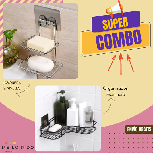 Gran combo jabonera+ organizador (Super oferta)
