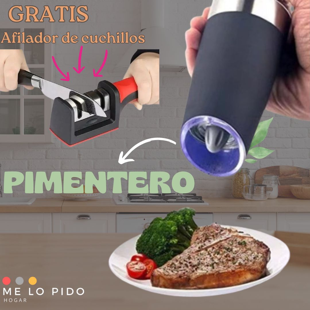 PIMENTERO ELECTRICO (GRATIS AFILADOR DE CUCHILLOS)
