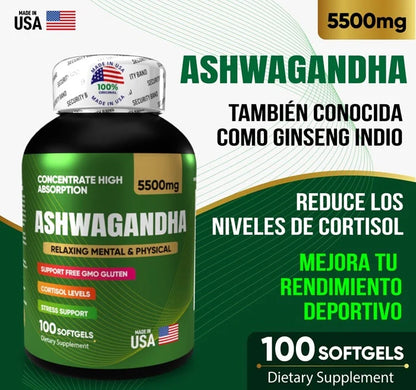 ASHWAGANDHA X 100 SOFTGELS