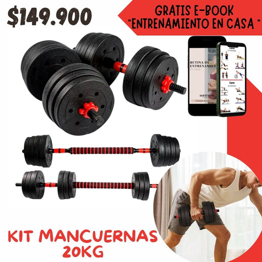 Kit de mancuernas de 20 Kg