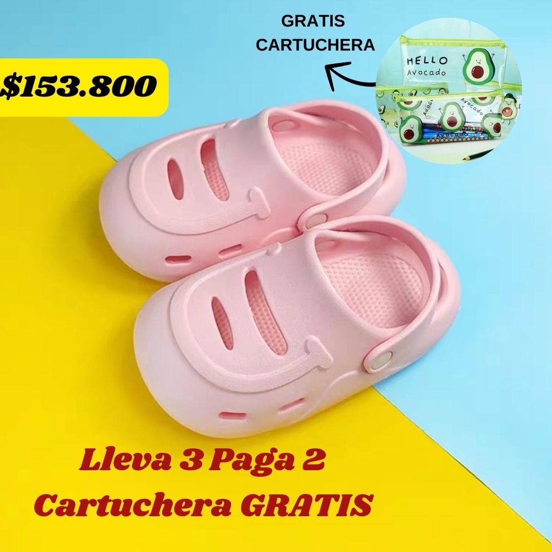 Chancla Crocs Paga 2 lleva 3 (Gratis cartuchera) $153.800