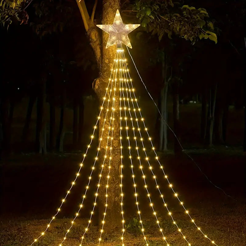 Christmas Light Curtain (Cortina 3mts con estrella )